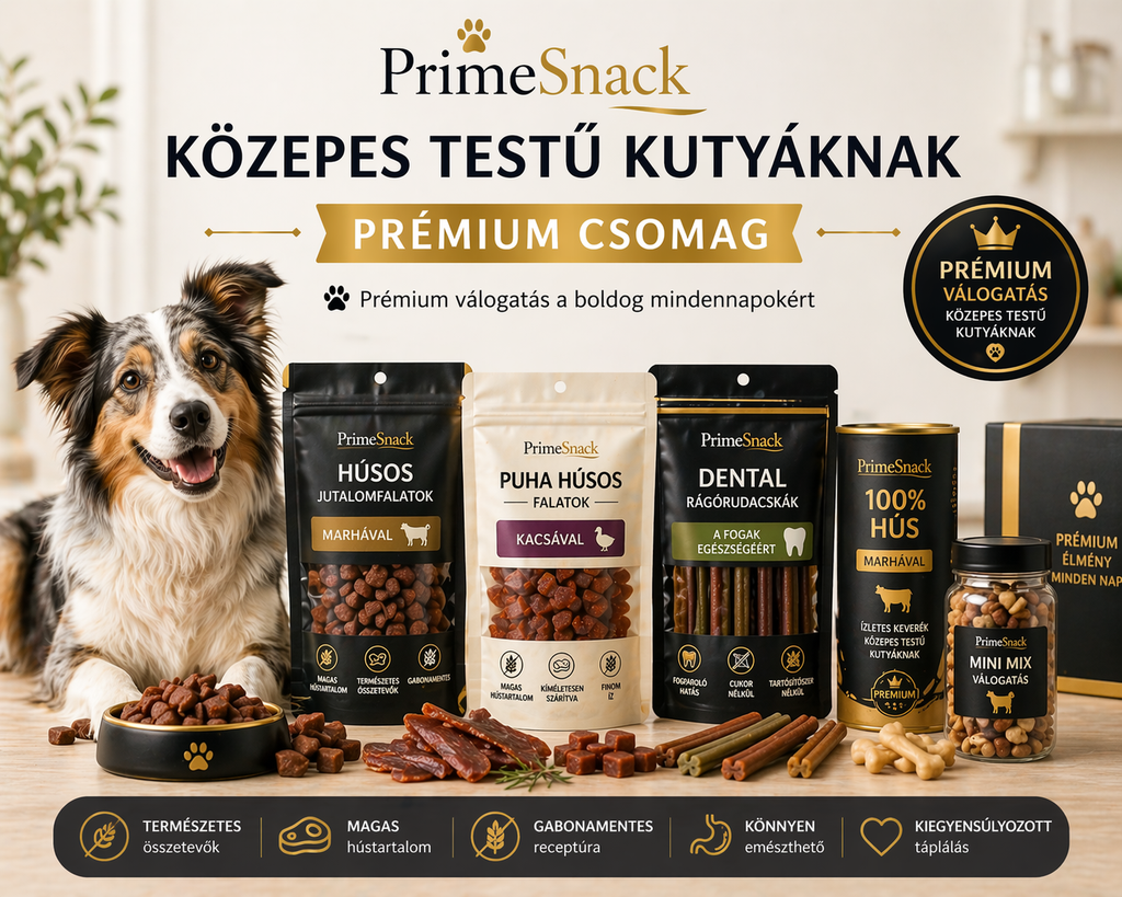 Közepes testű kutyáknak Prémium csomag