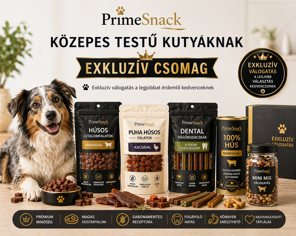 Közepes testű kutyáknak Exkluzív csomag