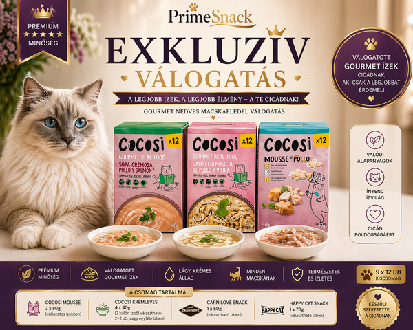 SnackPrime Exkluzív Cicás Válogatás