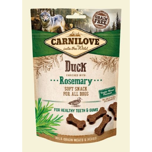 Carnilove Dog Semi Moist Snack kacsa rozmaringgal 200g